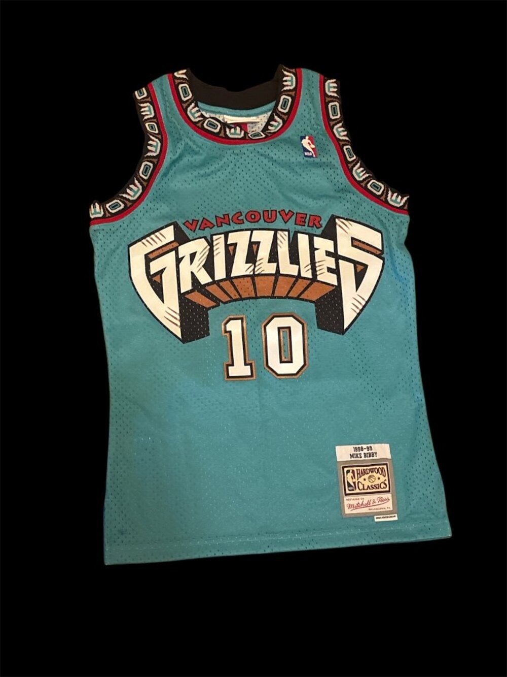 Vintage Vancouver Grizzlies Mike Bibby Mitchell & Ness Jersey #10